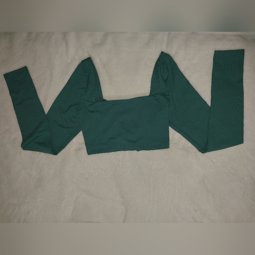 Susana monaco long sleeve Crop top